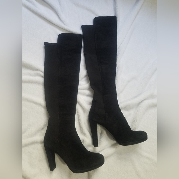 Stuart Weitzman Shoes - Stuart Weitzman Over The Knee Boots With Heel 10 EUC